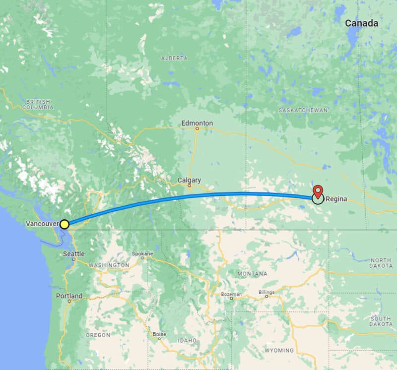 Vancouver to Regina Container Delivery services