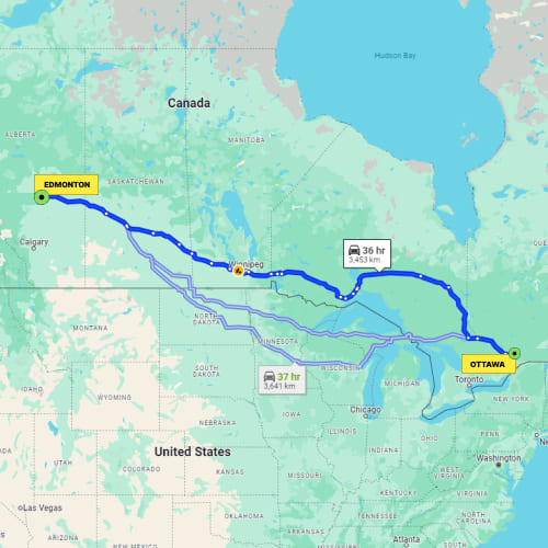 Ottawa to Edmonton truckload shipping